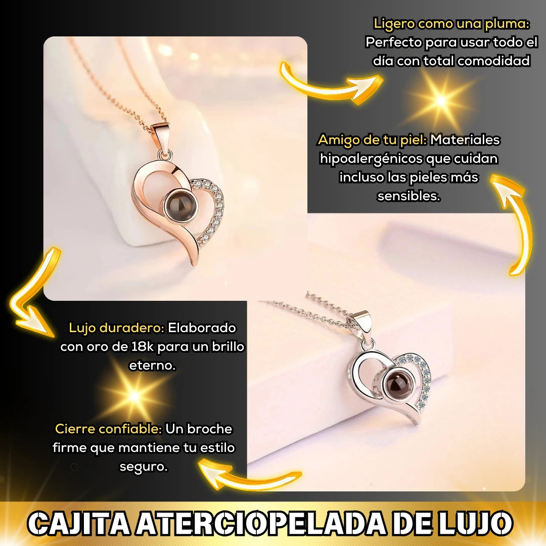 Collar InfiLove™🌹|Baño Oro Rosa 18K+ Caja de lujo 🎁 Gratis